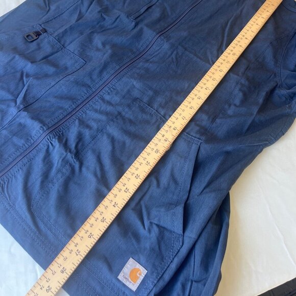 Carhartt Womens Jacket Blue Force Cross Flex Bomber Coat Full Zip Size XL - Picture 6 of 11
